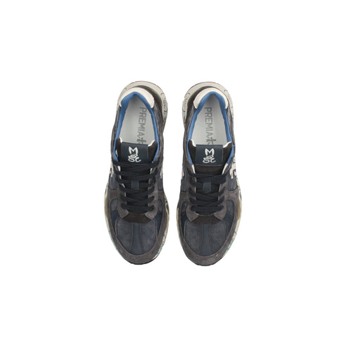 Sneakers Uomo Mase 7819 scamosciata, con logo laterale a contrasto